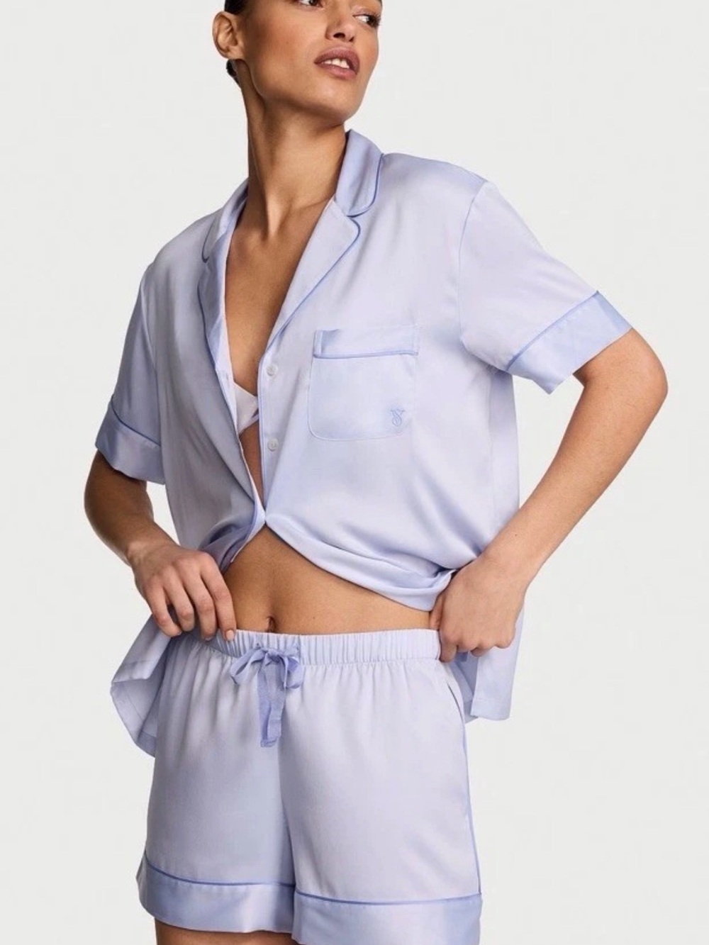 Victoria's Secret Light Lavender Short Pajama Set